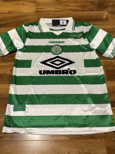 Retro Celtic 1997/98 Champions Home Shirt Embroidered Size extra Large Bnwt for sale on Ebay