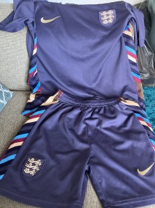 Lovely Boys England Away Kit Shirt And Shorts Size 24 for sale on Ebay