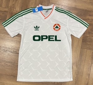 Ireland Adidas 1990/91/92 Away Shirt - Size Adult Large 21.5inch P2P for sale on Ebay