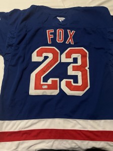 Adam Fox New York Rangers Autographed Jersey W/ Beckett COA for sale on Ebay