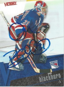 DAN BLACKBURN - 2003-04 Victory - New York Rangers - Original Signed - NHL for sale on Ebay