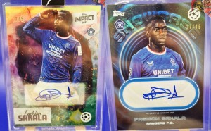 Fashion Sakala Rookie Autos /5 Topps Impact /49 Topps Showtime Rangers F.C. for sale on Ebay