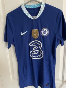 Nike Chelsea Player Issue Home Shirt 22/23 Men’s Med With FIFA Winners Badge for sale on Ebay