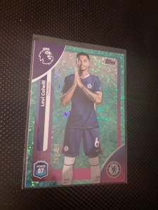 Topps Premier League 25/26 Chelsea Levi Colwill Aqua Sparkle #293/499 for sale on Ebay