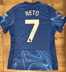 Signed Pedro Neto Chelsea FC 24/25 Home Shirt Proof Portugal for sale on Ebay