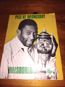 Pele At Sheffield Wednesday Programme 1972 Santos Good Condition for sale on Ebay
