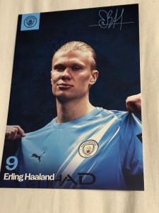 ERLING HAALAND - Signed MANCHESTER CITY FC 25/26 Club Card. Rare for sale on Ebay