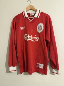 Original Liverpool Home Shirt LS Size M VGC for sale on Ebay