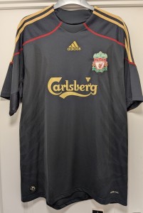 Original Authentic Adidas Liverpool 2009/2010 Away Shirt Mens Large for sale on Ebay
