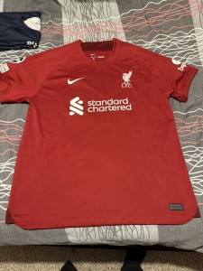 Nike Liverpool FC 2022/23 Home Champions League Luis Diaz Football T-Shirt  XXL for sale on Ebay