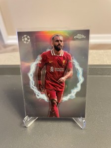 2024-25 Topps Chrome Mohamed Salah !!! Power of Circle Liverpool for sale on Ebay