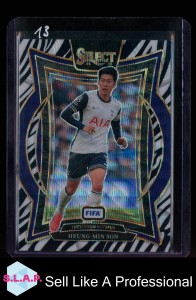 HEUNG-MIN SON TOTTENHAM HOTSPUR PANINI NO.27 2025 SELECT FIFA PRIZM ZEBRA ENG for sale on Ebay