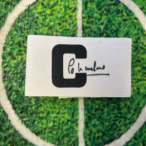 Erik Lamela Of Argentina, Roma & Tottenham Signed Captain Armband wCOA for sale on Ebay