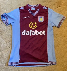 Aston Villa Football Shirt Womens Size 10 Home Kit 2013/14 for sale on Ebay