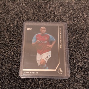 Dion Dublin Black Edge Edition Topps Premier League 2026 Aston Villa for sale on Ebay