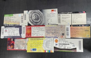 Manchester United Ticket Stubs Job Lot for sale on Ebay