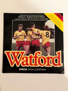 WATFORD v BRIGHTON & HOVE ALBION...1983/84 FA CUP for sale on Ebay