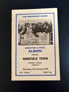 BRIGHTON & HOVE ALBION v MANSFIELD TOWN...1975/76 DIV 3 for sale on Ebay