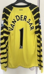 NIKE MANCHESTER UNITED 2010/11 GOALKEEPER FOOTBALL SHIRT VAN DER SAR #1 USED (S) for sale on Ebay