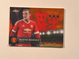 Topps Chrome 2024-25 Deluxe Manchester United Wayne Rooney Ruby Relic /25 for sale on Ebay