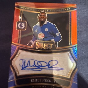 2024-25 Panini Select Emile Heskey Auto Red Leicester City Legend  for sale on Ebay