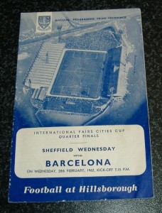 Sheffield Wednesday v Barcelona 1962 - Inter Cities Fairs Cup for sale on Ebay
