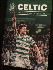 Celtic V Dundee Programme. Mint for sale on Ebay