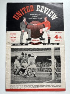 Rare Manchester United v Chelsea 1954/1955 Program - Blues Championship season! for sale on Ebay
