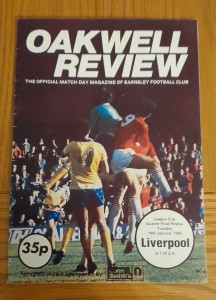 BARNSLEY v LIVERPOOL LEAGUE CUP Q/F REPLAY 1981/82 for sale on Ebay