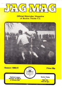 BUCKIE THISTLE v Elgin City, 7th March 1981, Highland League for sale on Ebay