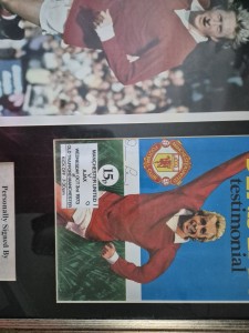 Signed Denis Law Framed for sale on Ebay
