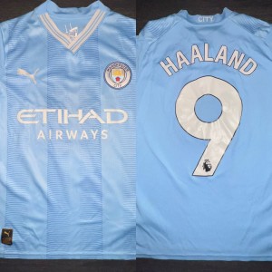 Manchester City Kids Home Football Shirt Haaland 9, Age 13-14 Years Puma for sale on Ebay