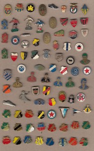 Vintage FOOTBALL CLUB pin badges Job Lot Barcelona FC Benfica Olympic Games PSV for sale on Ebay