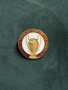 Liverpool FC Vintage Enamel Badge Pin European Cup Winners 1977 for sale on Ebay