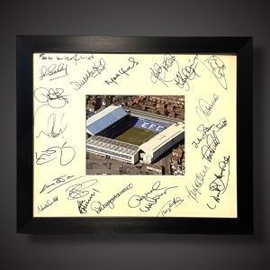 Everton Goodison Park Framed Photo Mount SIGNED BY 20 Players Bid fr CRAZY  £70 for sale on Ebay