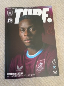 BURNLEY   V  CHELSEA     PREMIER LEAGUE  PROGRAMME   22/11/2025 for sale on Ebay