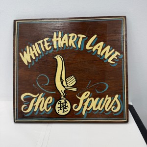 Tottenham Hot Spurs 'White Hart Lane' Hand Painted Wooden Sign for sale on Ebay