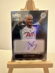 Topps Summer Signings 25/26 Xavi Simons Autograph /99 Tottenham Hotspur for sale on Ebay