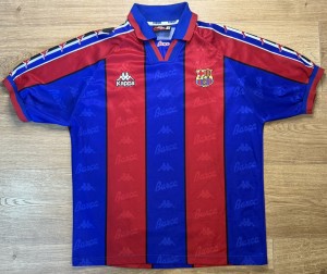 ORIGINAL BARCELONA 1995/97 Home Football Shirt MEDIUM KAPPA Rare for sale on Ebay