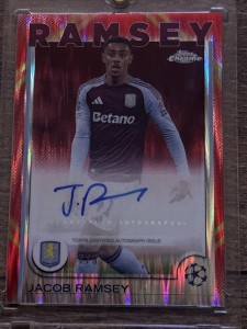 Jacob Ramsey Topps Chrome UCC Aston Villa 2024-25 Autograph 5/5 for sale on Ebay