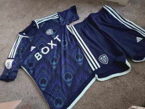 Leeds United 2023 2024 Away Football Set Shirt And Shorts  13-14 Years for sale on Ebay