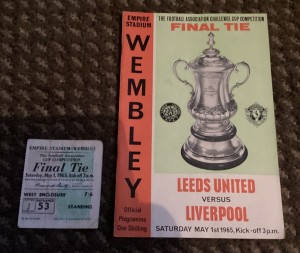 Leeds United v Liverpool 1 May 1965 FA Cup Final + Match Ticket for sale on Ebay