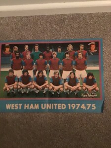 West Ham 1974/75 Team Photo From Football Magazine (with drawing Pin Holes) for sale on Ebay