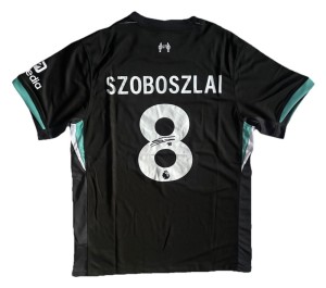 DOMINIK SZOBOSZLAI Signed Liverpool Away Shirt 2024/25 Football RARE*COA for sale on Ebay