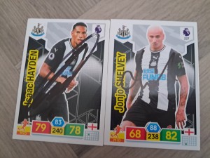 HAYDEN & SHELVEY HAND SIGNED NEWCASTLE 19/20 ADRENALYN CARDS for sale on Ebay