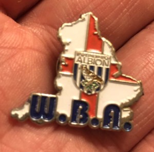 RARE WEST BROMWICH ALBION W.B.A. ST GEORGE MAP  ENAMEL PIN BADGE for sale on Ebay