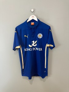 LEICESTER CITY 2014/15 HOME SHIRT  (M)  PUMA ORIGINAL VINTAGE FOOTBALL SHIRT for sale on Ebay