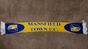 Mansfield Town Yellow And Blue Football Scarf. Double Sided. for sale on Ebay