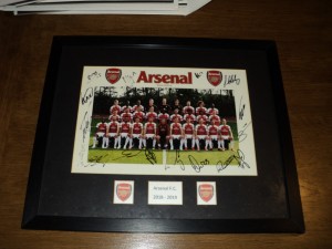 Arsenal F C Framed Team Picture Signed By The Team 2018 - 2019 Season for sale on Ebay