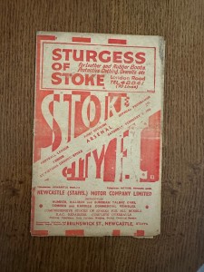 Stoke City  v Arsenal 1947/48   (2/1) for sale on Ebay